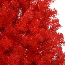 VidaXL Sapin De Noël Artificiel Avec Support Rouge 240 Cm PVC