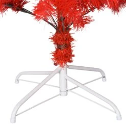 VidaXL Sapin De Noël Artificiel Avec Support Rouge 150 Cm PVC 6 VidaXL Sapin De Noël Artificiel Avec Support Rouge 150 Cm PVC -Homcom Boutique 8720286014820 4