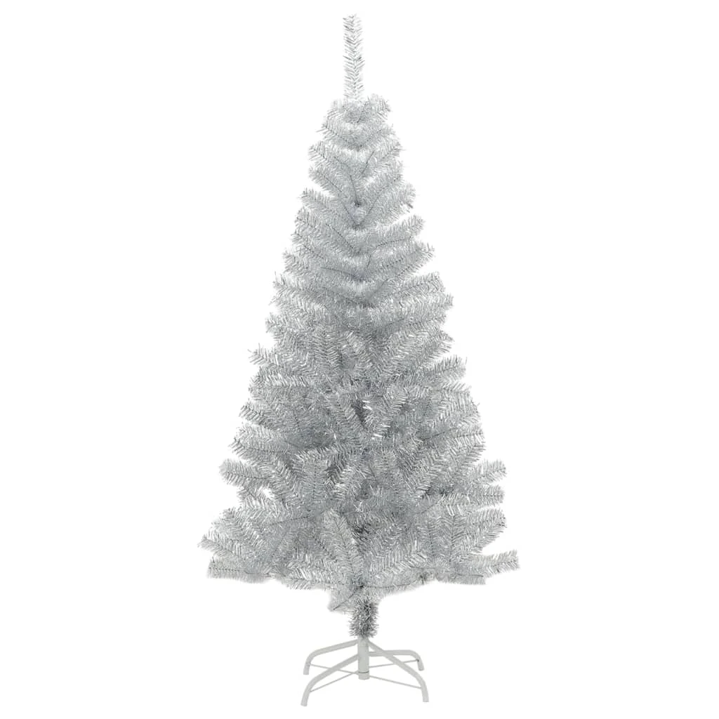 VidaXL Arbre De Noël Artificiel Avec LED Et Boules Argenté 180 Cm PET 1 VidaXL Arbre De Noël Artificiel Avec LED Et Boules Argenté 180 Cm PET