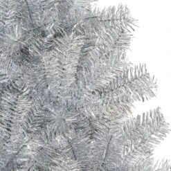 VidaXL Sapin De Noël Artificiel Avec Support Argenté 210 Cm PET