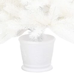 VidaXL Arbre De Noël Artificiel Aiguilles Réalistes Blanc 90 Cm 8 VidaXL Arbre De Noël Artificiel Aiguilles Réalistes Blanc 90 Cm -Homcom Boutique 8720286014950 4
