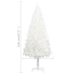 VidaXL Arbre De Noël Artificiel Aiguilles Réalistes Blanc 120 Cm -Homcom Boutique 8720286014967 5