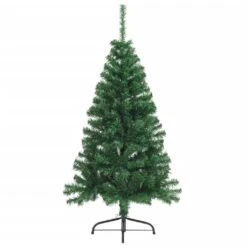 VidaXL Sapin De Noël Artificiel Moitié Avec Support Vert 150 Cm PVC