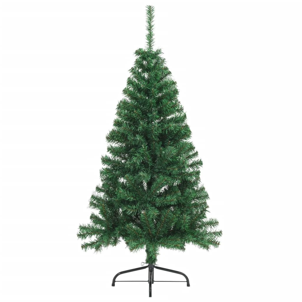 VidaXL Sapin De Noël Artificiel Moitié Avec Support Vert 150 Cm PVC 1 VidaXL Sapin De Noël Artificiel Moitié Avec Support Vert 150 Cm PVC