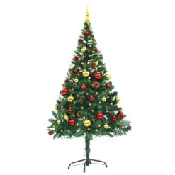 VidaXL Arbre De Noël Artificiel Avec Boules Et LED Vert 150 Cm 9 VidaXL Arbre De Noël Artificiel Avec Boules Et LED Vert 150 Cm -Homcom Boutique 8720286017692 4
