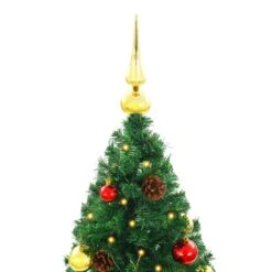 VidaXL Arbre De Noël Artificiel Avec Boules Et LED Vert 180 Cm -Homcom Boutique 8720286017708 4