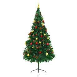 VidaXL Arbre De Noël Artificiel Avec Boules Et LED Vert 150 Cm 10 VidaXL Arbre De Noël Artificiel Avec Boules Et LED Vert 150 Cm -Homcom Boutique 8720286017715 2