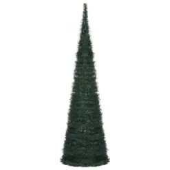 VidaXL Sapin De Noël Artificiel Avec Guirlandes Et LED Vert 150 Cm -Homcom Boutique 8720286017920 4