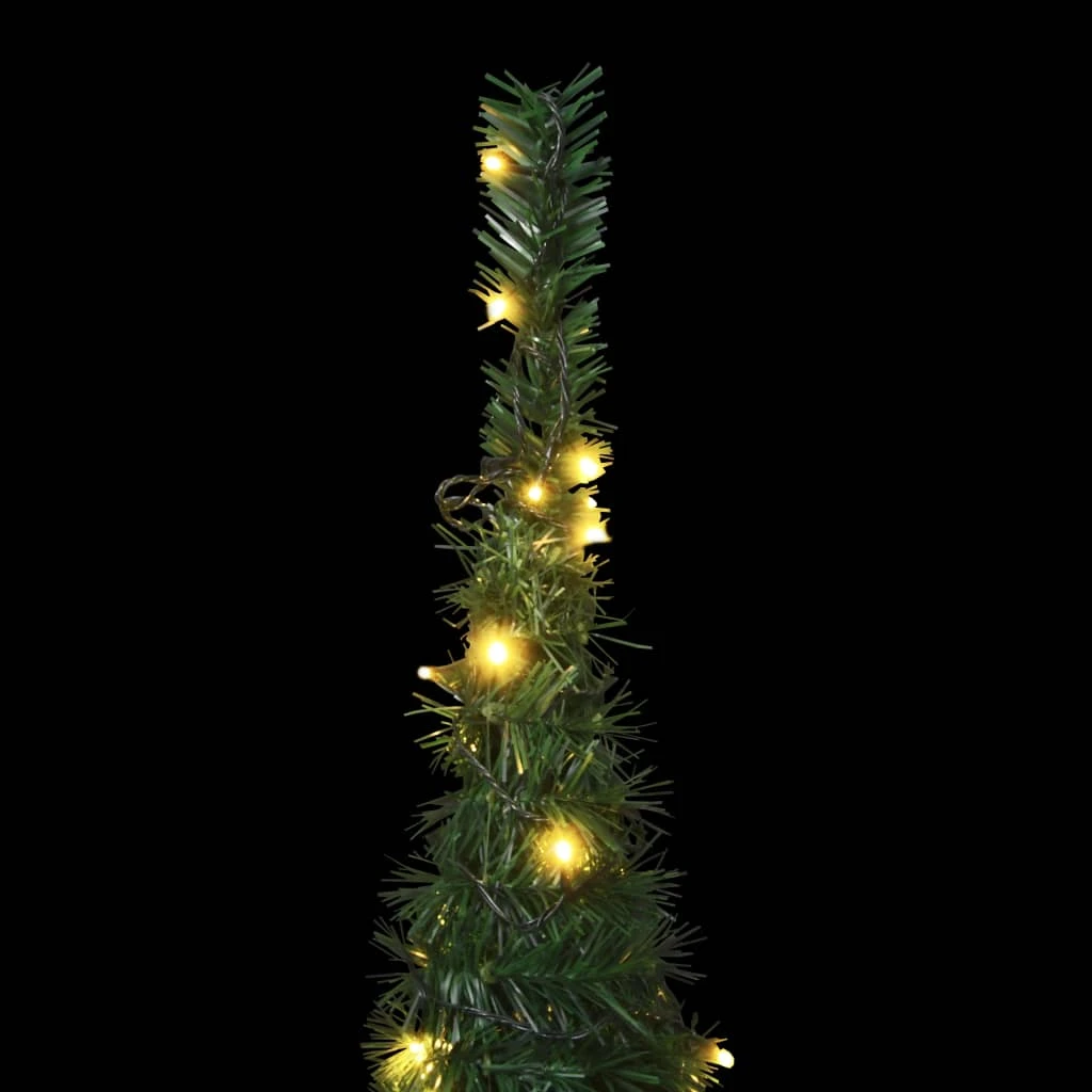 VidaXL Sapin De Noël Artificiel Avec Guirlandes Et LED Vert 210 Cm 4 VidaXL Sapin De Noël Artificiel Avec Guirlandes Et LED Vert 210 Cm – Image 4