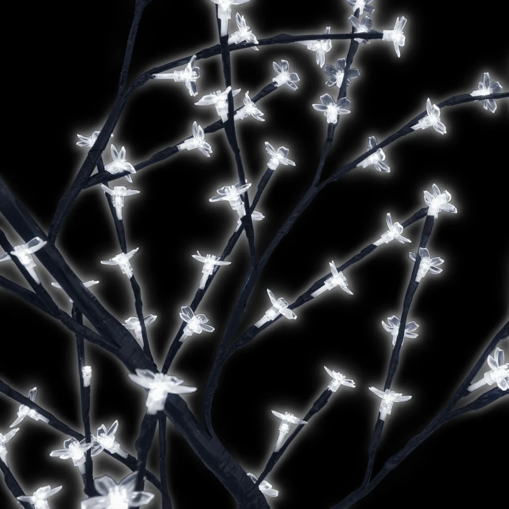 VidaXL Sapin De Noël 128 LED Blanc Froid Cerisier En Fleurs 120 Cm 3 VidaXL Sapin De Noël 128 LED Blanc Froid Cerisier En Fleurs 120 Cm – Image 3