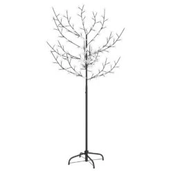 VidaXL Sapin De Noël 120 LED Blanc Chaud Cerisier En Fleurs 150 Cm -Homcom Boutique 8720286027011 3 1