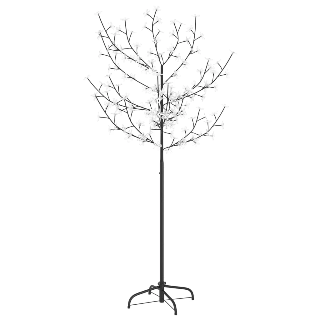 VidaXL Sapin De Noël 120 LED Blanc Froid Cerisier En Fleurs 150 Cm 3 VidaXL Sapin De Noël 120 LED Blanc Froid Cerisier En Fleurs 150 Cm – Image 3