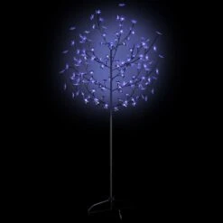 VidaXL Sapin De Noël 120 LED Blanc Chaud Cerisier En Fleurs 150 Cm -Homcom Boutique 8720286027028 3