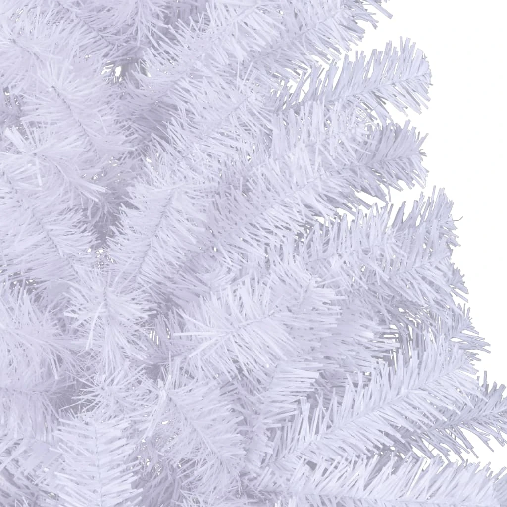 VidaXL Demi-arbre De Noël Artificiel Avec LED Et Boules Blanc 180 Cm 7 VidaXL Demi-arbre De Noël Artificiel Avec LED Et Boules Blanc 180 Cm – Image 7