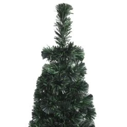 VidaXL Arbre De Noël Artificiel Mince Et Support 240 Cm Fibre Optique -Homcom Boutique 8720286361764 5