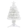 VidaXL Sapin De Noël Artificiel Avec LED Blanc 64 Cm Fibre Optique