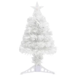 VidaXL Sapin De Noël Artificiel Avec LED Blanc 64 Cm Fibre Optique