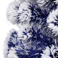 VidaXL Sapin De Noël Artificiel LED Blanc Et Bleu 64 Cm Fibre Optique -Homcom Boutique 8720286361863 5