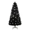 VidaXL Sapin De Noël Et Flocons De Neige LED Noir 150 Cm Fibre Optique