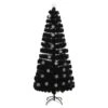 VidaXL Sapin De Noël Et Flocons De Neige LED Noir 210 Cm Fibre Optique