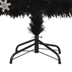 VidaXL Sapin De Noël Et Flocons De Neige LED Noir 210 Cm Fibre Optique -Homcom Boutique 8720286361962 7