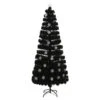 VidaXL Sapin De Noël Et Flocons De Neige LED Noir 240 Cm Fibre Optique
