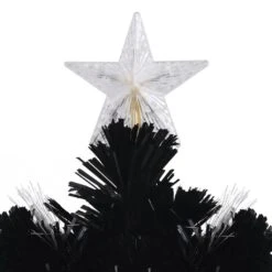 VidaXL Sapin De Noël Et Flocons De Neige LED Noir 240 Cm Fibre Optique -Homcom Boutique 8720286361979 6