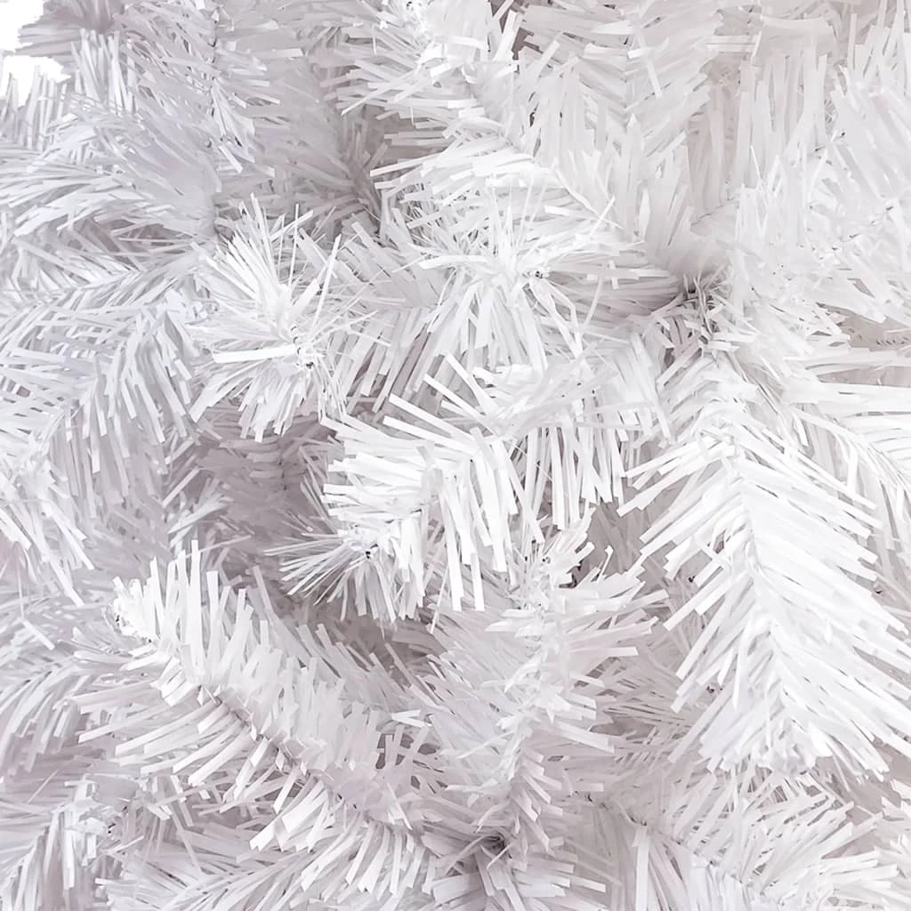 VidaXL Arbre De Noël Mince Avec LED Et Boules Blanc 120 Cm 3 VidaXL Arbre De Noël Mince Avec LED Et Boules Blanc 120 Cm – Image 3