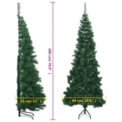 VidaXL Sapin De Noël Artificiel D'angle Vert 180 Cm PVC -Homcom Boutique 8720286364444 7