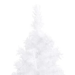 VidaXL Arbre De Noël Artificiel D'angle LED Et Boules Blanc 150 Cm PVC -Homcom Boutique 8720286364482 5