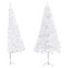 VidaXL Sapin De Noël Artificiel D'angle Blanc 180 Cm PVC