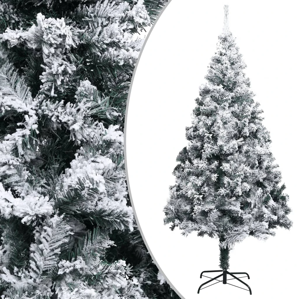 VidaXL Sapin De Noël Artificiel Avec Neige Floquée Vert 400 Cm PVC 2 VidaXL Sapin De Noël Artificiel Avec Neige Floquée Vert 400 Cm PVC – Image 2