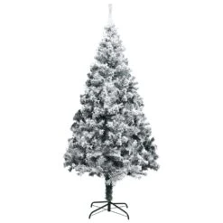VidaXL Sapin De Noël Artificiel Avec Neige Floquée Vert 400 Cm PVC