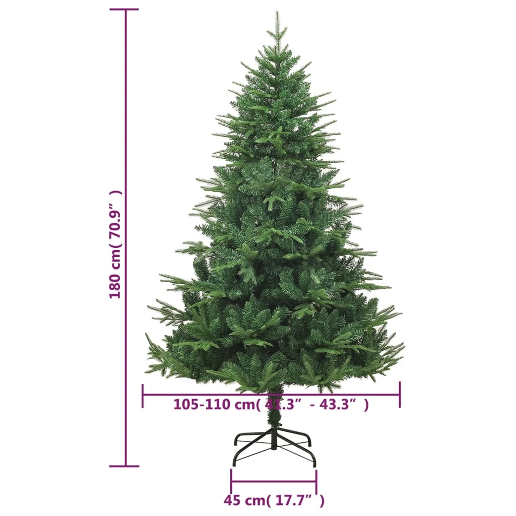 VidaXL Sapin De Noël Artificiel Vert 180 Cm PVC Et PE 5 VidaXL Sapin De Noël Artificiel Vert 180 Cm PVC Et PE – Image 5