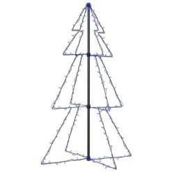 VidaXL Arbre De Noël Cône 160 LED D'intérieur/d'extérieur 78x120 Cm