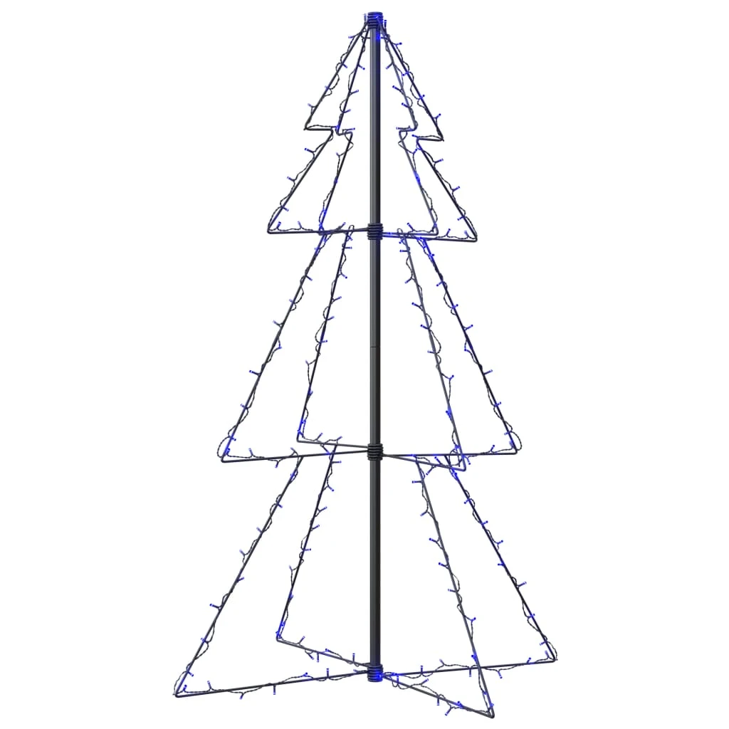 VidaXL Arbre De Noël Cône 160 LED D'intérieur/d'extérieur 78x120 Cm 1 VidaXL Arbre De Noël Cône 160 LED D'intérieur/d'extérieur 78x120 Cm