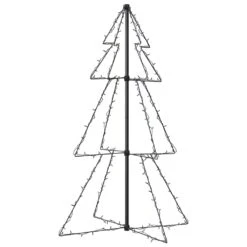 VidaXL Arbre De Noël Cône 160 LED D'intérieur/d'extérieur 78x120 Cm 8 VidaXL Arbre De Noël Cône 160 LED D'intérieur/d'extérieur 78x120 Cm -Homcom Boutique 8720286433904 4