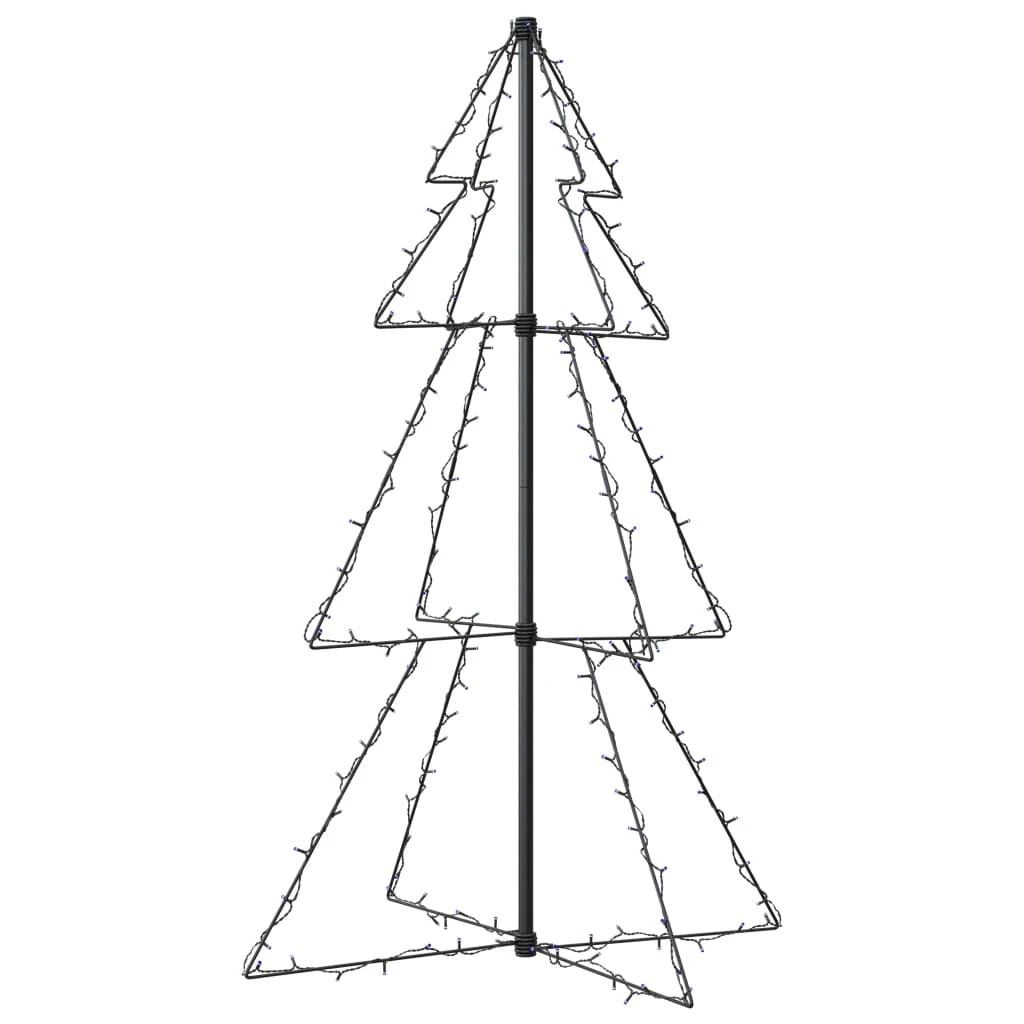 VidaXL Arbre De Noël Cône 160 LED D'intérieur/d'extérieur 78x120 Cm 4 VidaXL Arbre De Noël Cône 160 LED D'intérieur/d'extérieur 78x120 Cm – Image 4