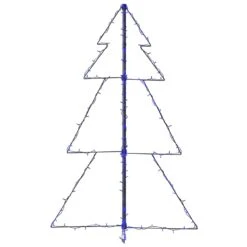 VidaXL Arbre De Noël Cône 160 LED D'intérieur/d'extérieur 78x120 Cm 9 VidaXL Arbre De Noël Cône 160 LED D'intérieur/d'extérieur 78x120 Cm -Homcom Boutique 8720286433904 5