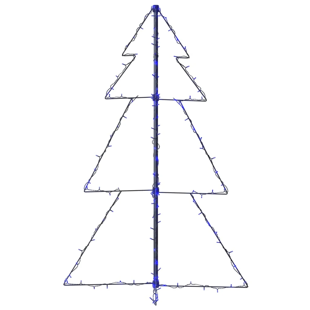 VidaXL Arbre De Noël Cône 160 LED D'intérieur/d'extérieur 78x120 Cm 5 VidaXL Arbre De Noël Cône 160 LED D'intérieur/d'extérieur 78x120 Cm – Image 5
