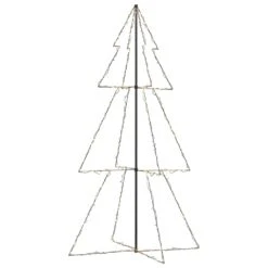 VidaXL Arbre De Noël Cône 300 LED D'intérieur/d'extérieur 120x220 Cm
