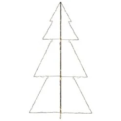 VidaXL Arbre De Noël Cône 300 LED D'intérieur/d'extérieur 120x220 Cm -Homcom Boutique 8720286434000 4