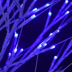 VidaXL Sapin De Noël 120 LED Bleu Saule 1,2 M Int/Ext -Homcom Boutique 8720286442883 3