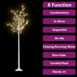 VidaXL Sapin De Noël 180 LED Blanc Chaud Saule 1,8 M Int/Ext