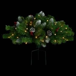 VidaXL Arbre De Noël Artificiel D'allée Avec LED Vert 40 Cm PVC -Homcom Boutique 8720286446171 4