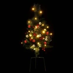 VidaXL Arbres De Noël Artificiels D'allée Avec LED 2 Pcs 76 Cm PVC -Homcom Boutique 8720286446188 4