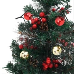 VidaXL Arbres De Noël Artificiels D'allée Avec LED 2 Pcs 76 Cm PVC -Homcom Boutique 8720286446188 6
