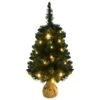 VidaXL Sapin De Noël Artificiel Avec LED Et Support Vert 90 Cm PVC
