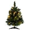 VidaXL Sapin De Noël Artificiel Avec LED Et Support Vert 60 Cm PVC