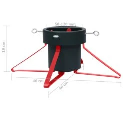 VidaXL Support De Sapin De Noël Vert Et Rouge 46x46x19 Cm -Homcom Boutique 8720286454305 6